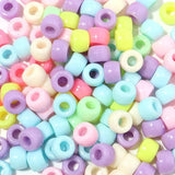 401Pcs Hair Beads Kit for Kids with Rainbow Beads and Elastic Bands