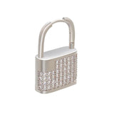 Lock CZ Crystal Hoop Earrings for Women