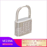 Lock CZ Crystal Hoop Earrings for Women
