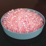AB Pink Clear Acrylic Faceted Beads Jewelry Making 300/500Pcs