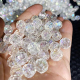 AB Pink Clear Acrylic Faceted Beads Jewelry Making 300/500Pcs
