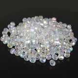 AB Pink Clear Acrylic Faceted Beads Jewelry Making 300/500Pcs