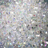 AB Pink Clear Acrylic Faceted Beads Jewelry Making 300/500Pcs