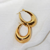 925 Silver Vintage Oval Shape Earrings Allergy-Free Party Jewelry Gift