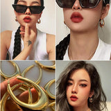 925 Silver Vintage Oval Shape Earrings Allergy-Free Party Jewelry Gift