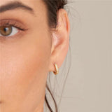 Zircon Pearl 925 Silver Hoop Earrings Wedding Party Jewelry