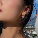 Bilandi Modern Jewelry Spike Earrings 925 Silver Needle Desigh