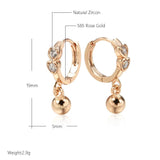 Heart Shape Hoop Earrings Inlaid with Zircon Party Jewelry