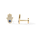 Palm Eye Earring Silver 925 Stud Cartilage Wedding Fine Jewelry
