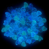 UV Glitter Love Heart Luminous Beads for DIY Jewelry Making