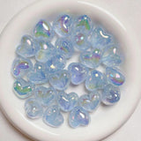 UV Glitter Love Heart Luminous Beads for DIY Jewelry Making