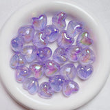 UV Glitter Love Heart Luminous Beads for DIY Jewelry Making