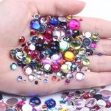 2mm Half Round Faceted Beads in Many Colors 300/2000pcs