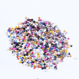 2mm Half Round Faceted Beads in Many Colors 300/2000pcs