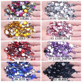 2mm Half Round Faceted Beads in Many Colors 300/2000pcs