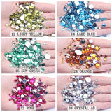 2mm Half Round Faceted Beads in Many Colors 300/2000pcs
