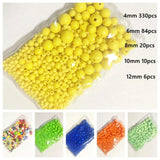 Acrylic Solid Perforated Pearls ABS for DIY Embroidery Jewelry Making