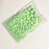 Acrylic Solid Perforated Pearls ABS for DIY Embroidery Jewelry Making