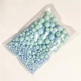 Acrylic Solid Perforated Pearls ABS for DIY Embroidery Jewelry Making