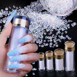 10-45g Tiny Glass Diamonds Caviar Nail Art Rhinestones Decorations