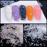10-45g Tiny Glass Diamonds Caviar Nail Art Rhinestones Decorations