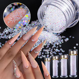10-45g Tiny Glass Diamonds Caviar Nail Art Rhinestones Decorations