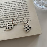 925 Silver Geometric Twist Hoop Earrings For Women