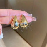 Bilandi 925 Silver Needle Teardrop Earrings For Women