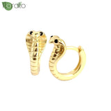 Vintage Snake Shape Earring Hoop Animal Hoop Earrings