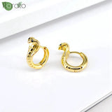 Vintage Snake Shape Earring Hoop Animal Hoop Earrings