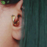Vintage Snake Shape Earring Hoop Animal Hoop Earrings