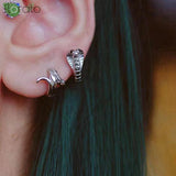 Vintage Snake Shape Earring Hoop Animal Hoop Earrings