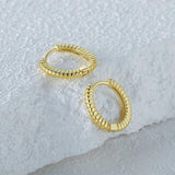 925 Silver Hoop Earrings Romantic Wedding Jewelry