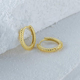 925 Silver Hoop Earrings Romantic Wedding Jewelry