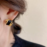 Bilandi 925 Silver Needle Glass Earrings for Women
