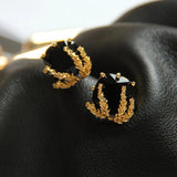 Bilandi 925 Silver Needle Glass Earrings for Women