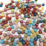 7x4mm Mixed Letters Acrylic Beads for Jewelry Making DIY