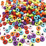 7x4mm Mixed Letters Acrylic Beads for Jewelry Making DIY