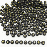 7x4mm Mixed Letters Acrylic Beads for Jewelry Making DIY