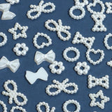 200pcs Hollow Pearl Nail Art Decoration DIY 3D Manicure Accessories