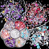 Multi-Size Glitter Nail Rhinestones Flat Back 3D Crystal AB Gems