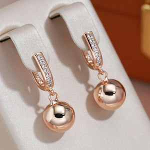 Minimalist Zircon Pendant Earrings for Women