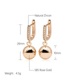 Minimalist Zircon Pendant Earrings for Women