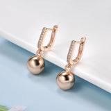Minimalist Zircon Pendant Earrings for Women