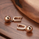 Minimalist Zircon Pendant Earrings for Women