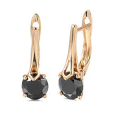 Kinel Zircon Clips Earrings 585 Rose Wedding Jewelry