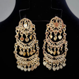 Heart Shaped Bridal Earrings Wedding Jewelery