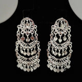 Heart Shaped Bridal Earrings Wedding Jewelery