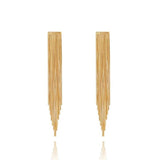 Korea 18K Plated Tassel Earrings for Women's Dance Party