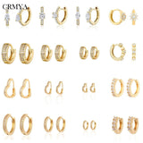 Silver Filled CZ Hoop Earrings for Women